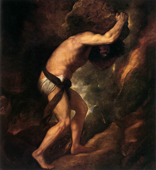 Sisyphus, Titian, 1549